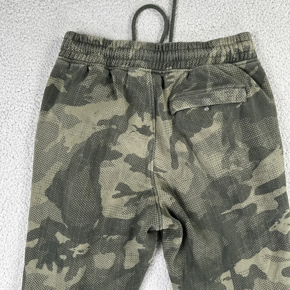 Under Armour Sweatpants Men Large Fitted Green Camouflage Joggers Cold Gear